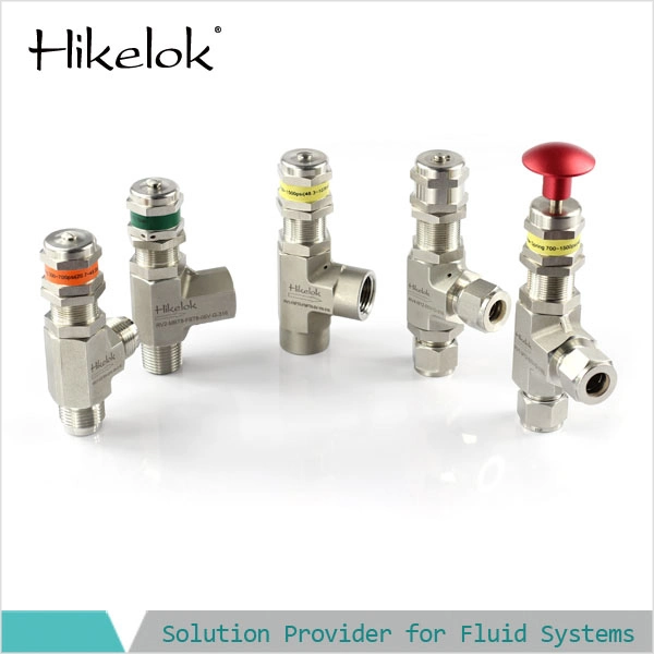 Hikelok 316 Stainless Steel Proportional Spring Adjustable Relief Valve Pressure Safety Valve