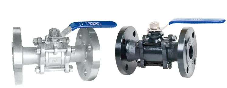 Widely Used Stainless Steel 3PCS Flange End Ball Valve